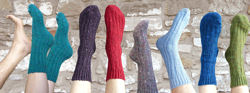 Handgestrickte Socken Beinw\u00e4rmer Unisex warme Socken Mischfarbe Geschenk eingepackt Valentinstag mit bunte streifen Gr\u00f6sse 40-42 sockenwol