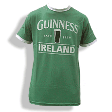 grünes T-Shirt mit Guinness Print