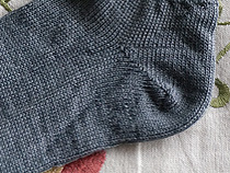 graue Mohair Socken 