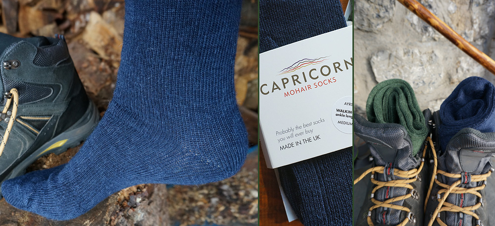 feine Socken aus Mohairwolle 