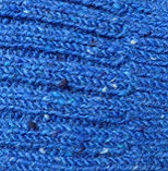 royalblau mit bunten Sprenkeln, Wollsocken aus Irland 